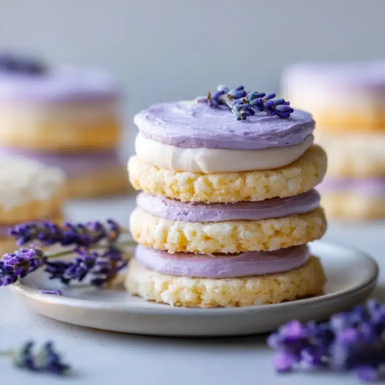 Lemon Lavender Sandwich Cookies Recipe