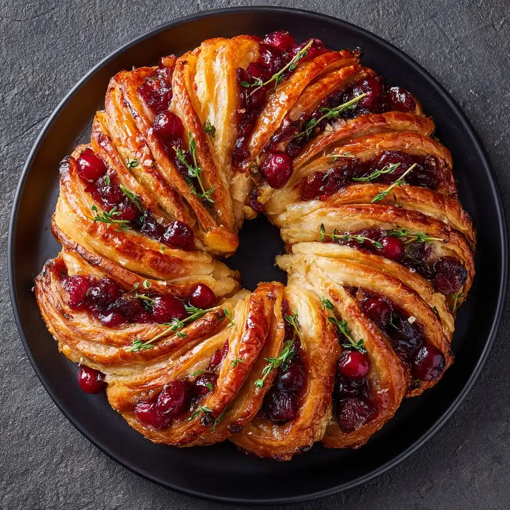 Thanksgiving Turkey and Cranberry Crescent Ring Recipe