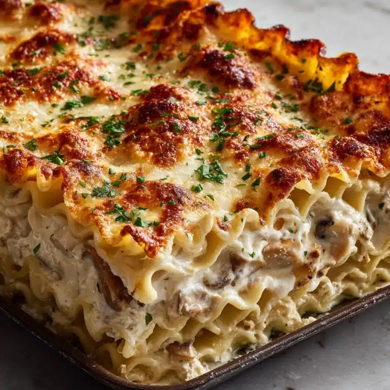 Creamy Garlic Butter Shrimp Scampi Lasagna Recipe