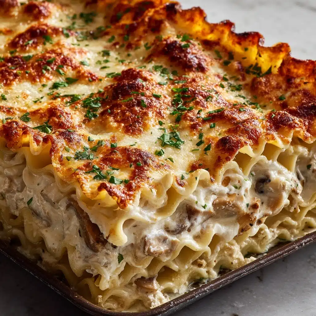 Creamy Garlic Butter Shrimp Scampi Lasagna Recipe