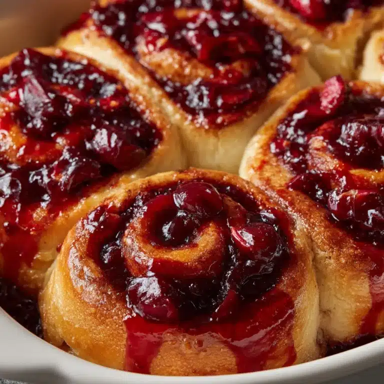 Cherry Cinnamon Rolls with Homemade Filling Recipe