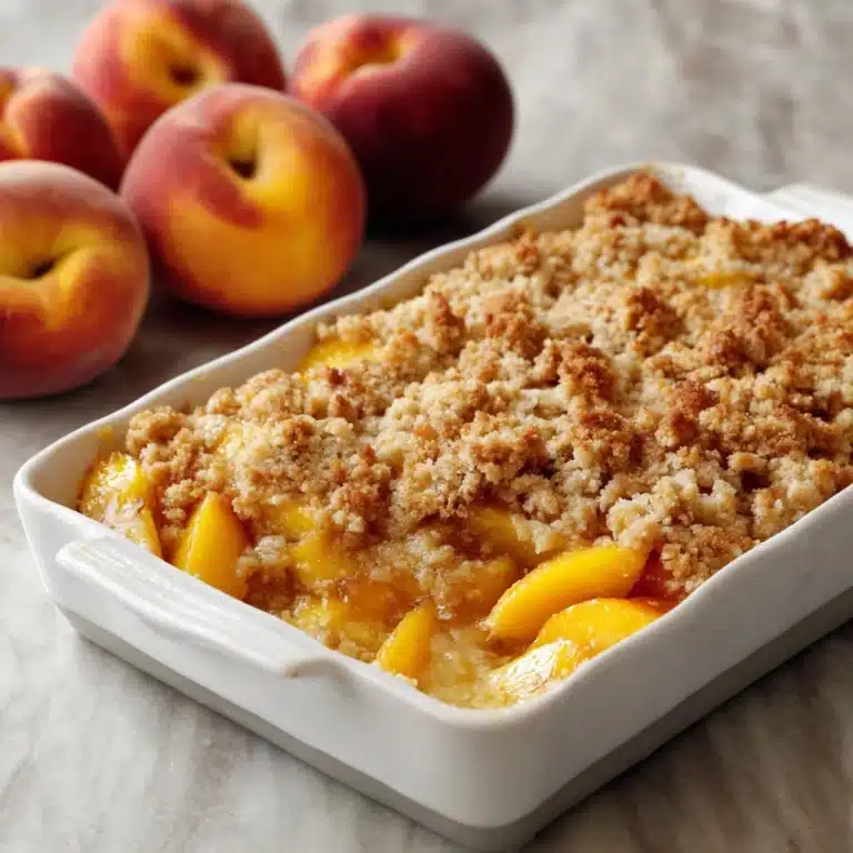 Old-Time Oven Peach Cobbler Recipe