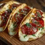 Pepperoni Pizza Tacos Recipe