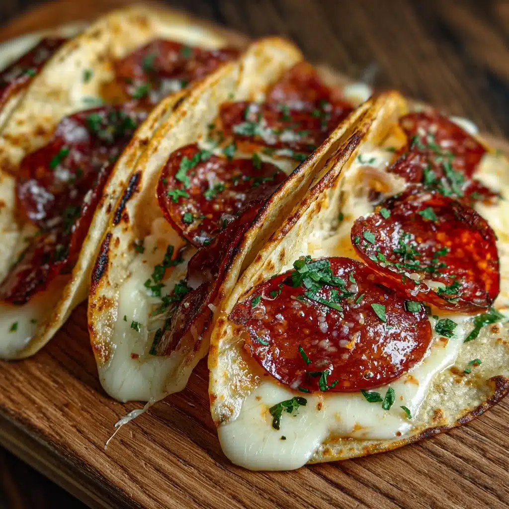 Pepperoni Pizza Tacos Recipe - Recipe Image