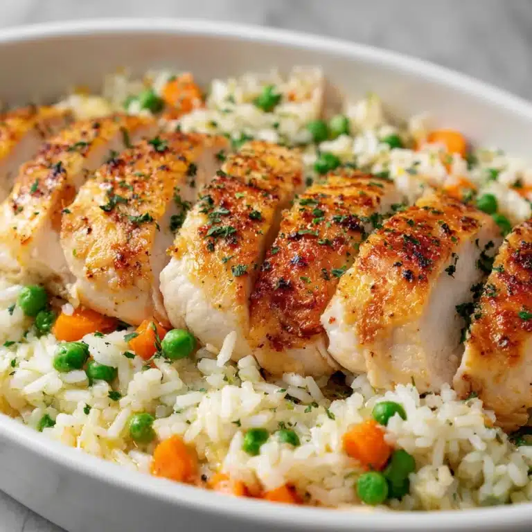 No-Peek Chicken Casserole with Creamy Rice and Vegetables Recipe