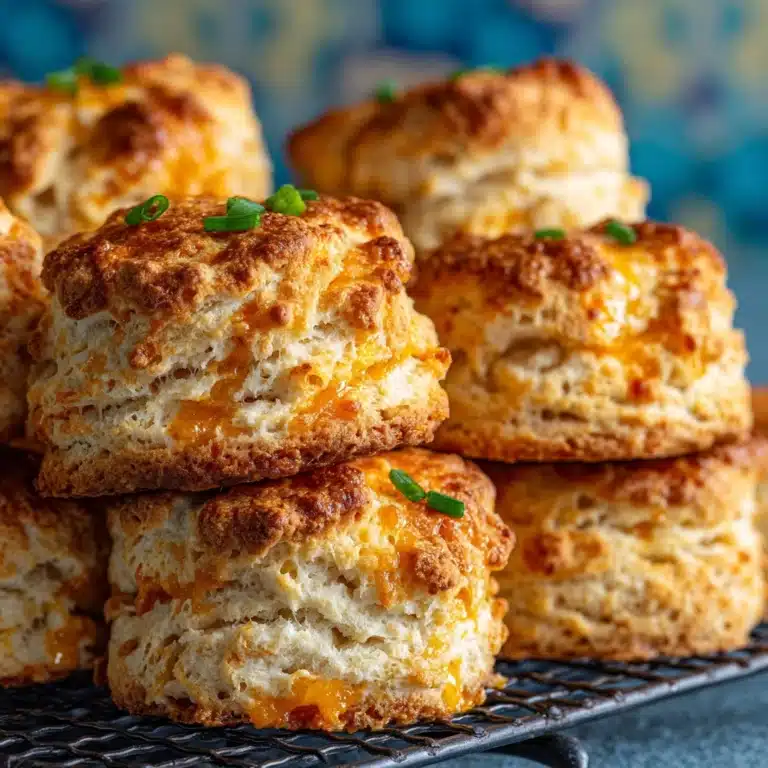 Cheddar Scallion Drop Biscuits Recipe