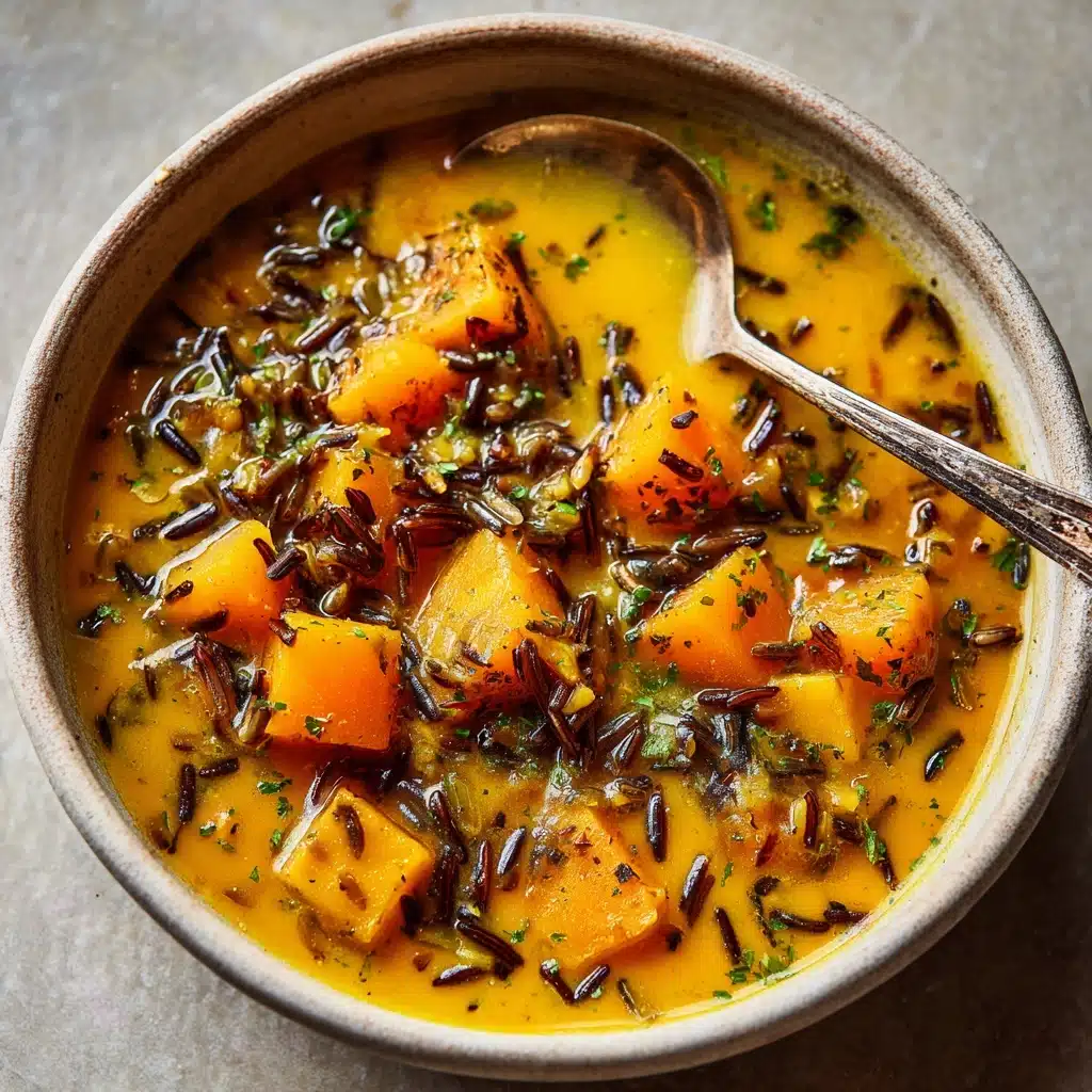Nourishing Pumpkin Wild Rice Soup Recipe - Recipe Image