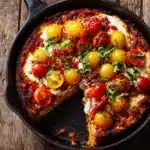 Skillet Cheesy Pizza Chicken Recipe
