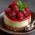 Mini Lemon Cheesecakes with Raspberry Recipe