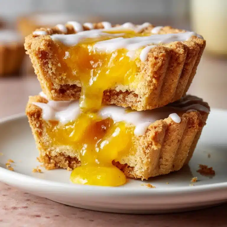 Peach Bar Cookie Cups Recipe