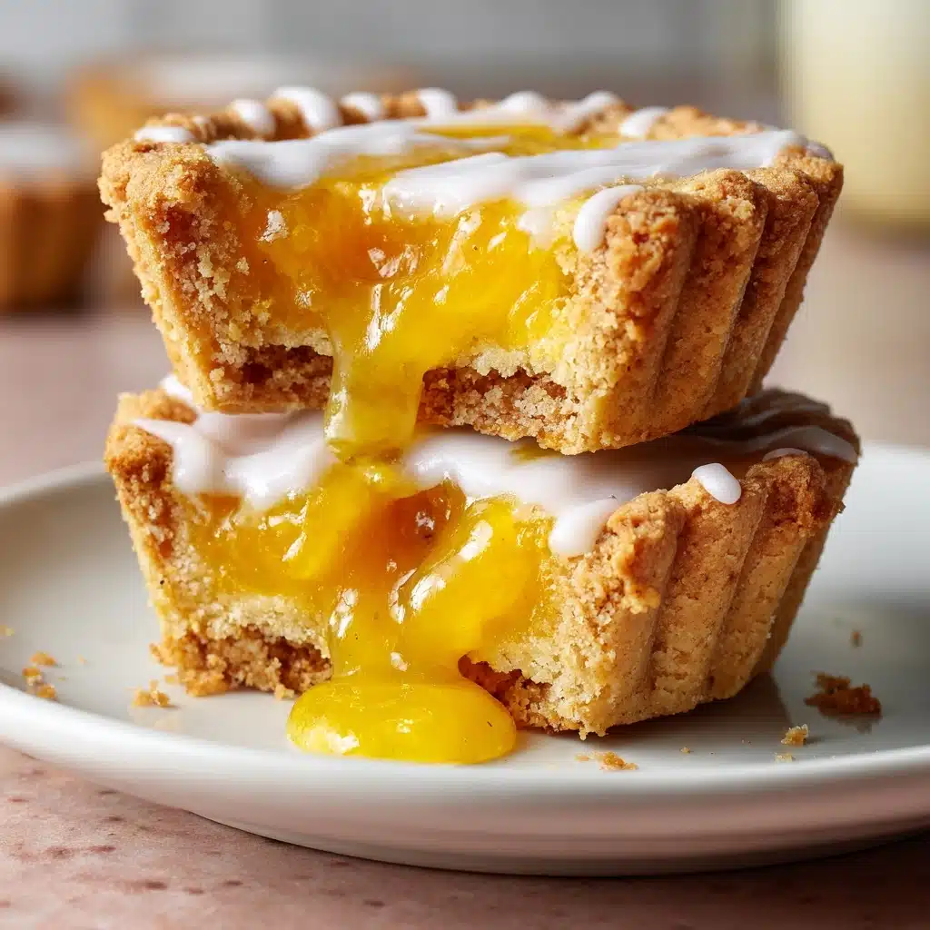 Peach Bar Cookie Cups Recipe