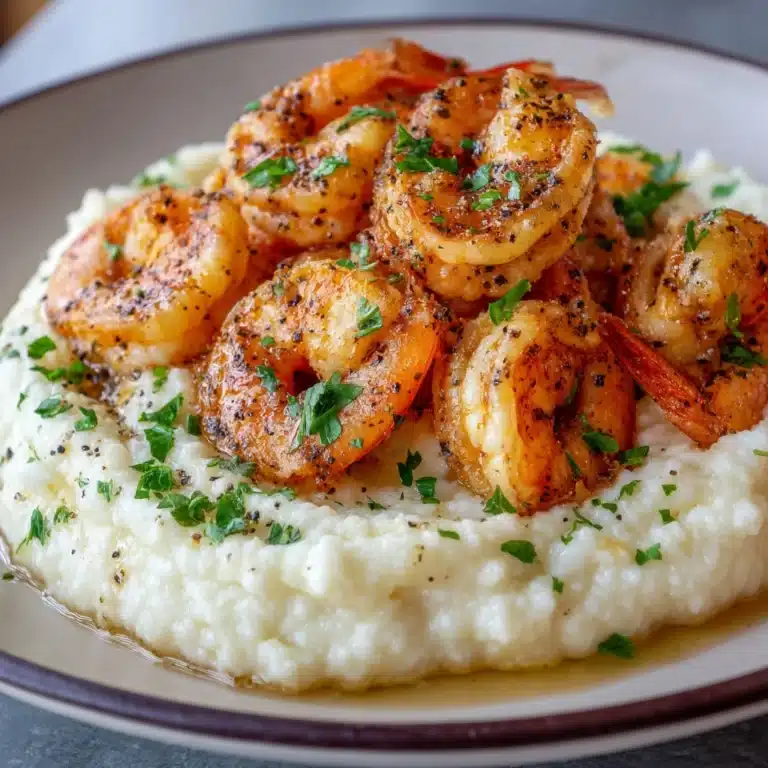 Jerk Shrimp & Cheesy Grits Recipe
