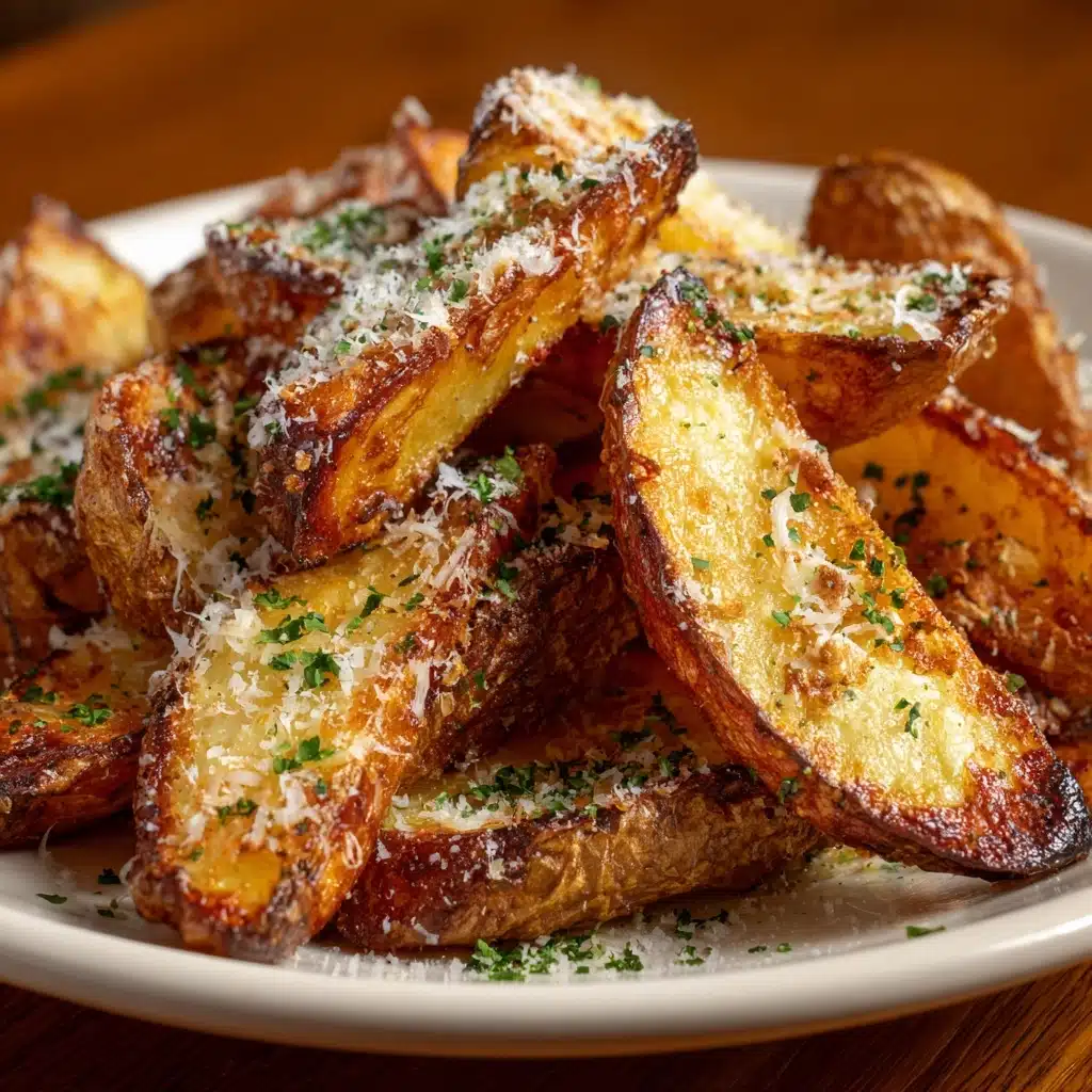 Baked Garlic Parmesan Fries Recipe - Recipe Image