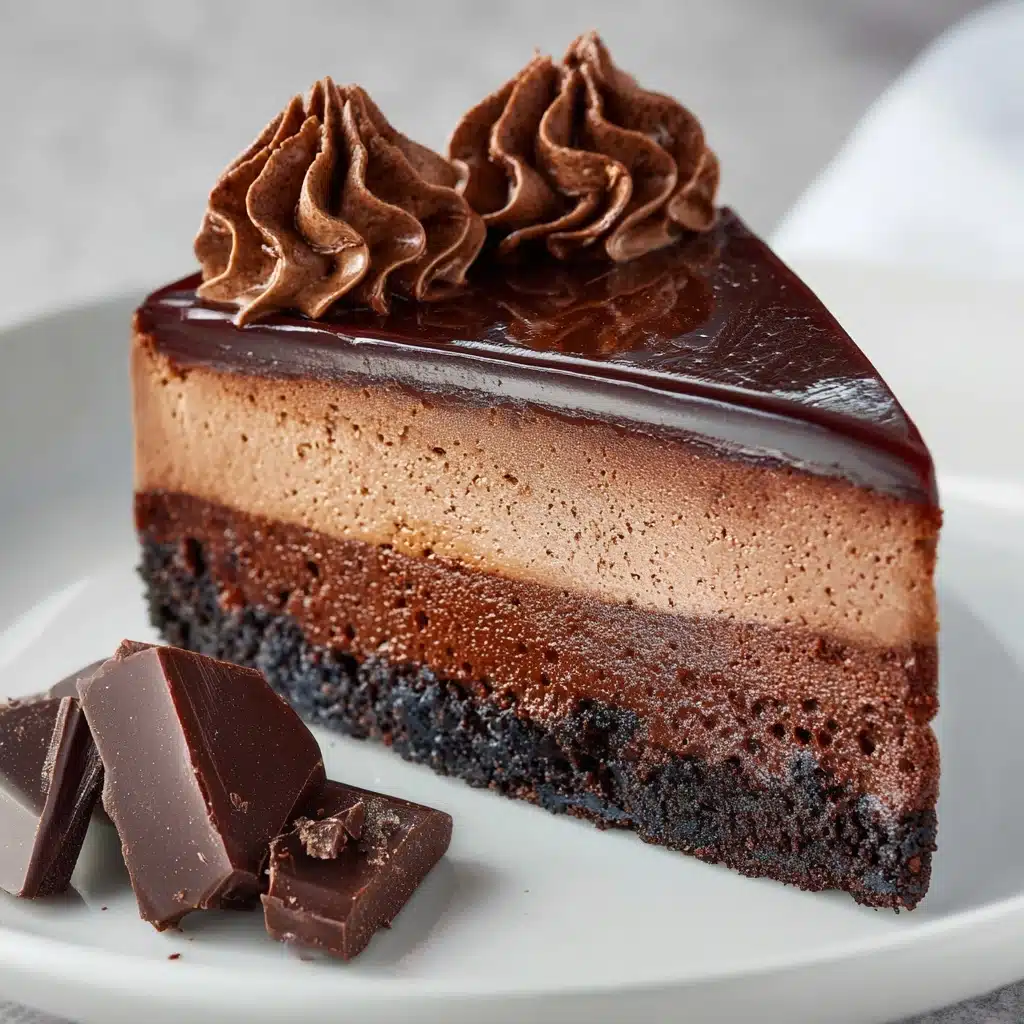 Keto Chocolate Cheesecake Recipe - Recipe Image