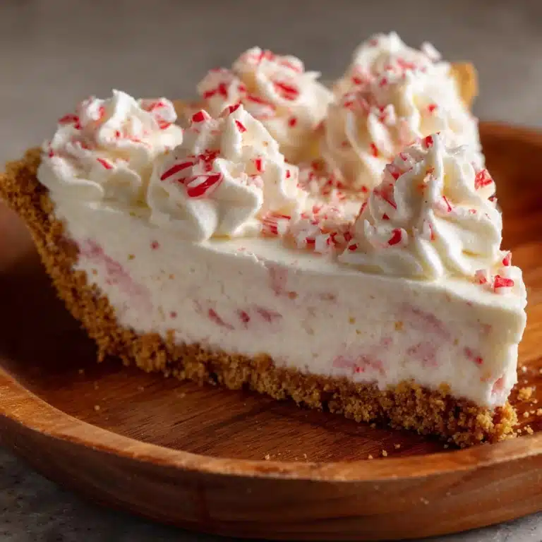 No-Bake Candy Cane Pie Recipe