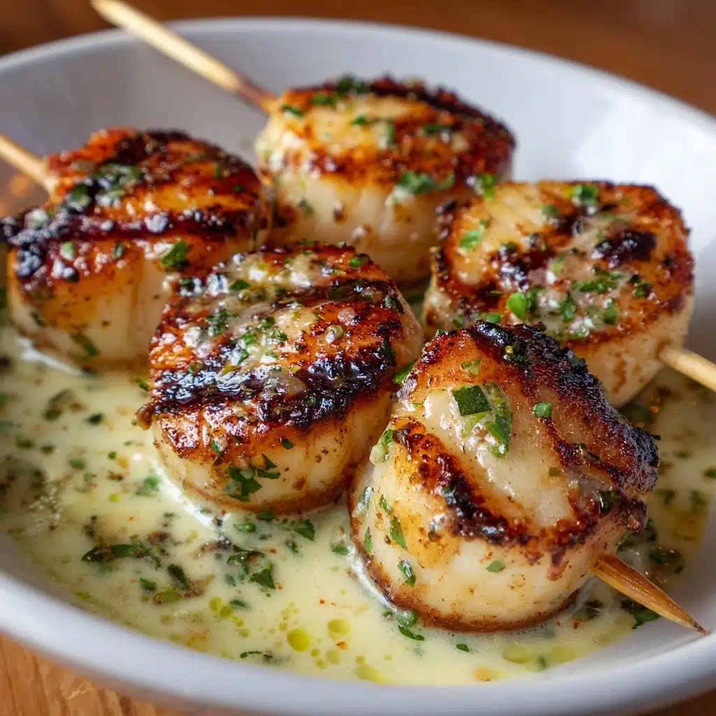 Grilled Shrimp Skewers with Garlic Butter Sauce Recipe