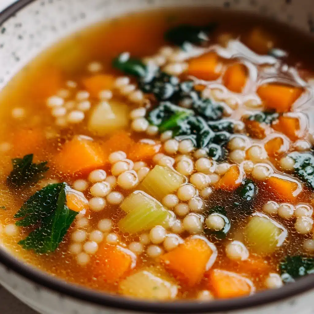 Pearl Couscous Vegetable Soup Recipe - Recipe Image