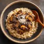 Pastina with Mushroom Leek Parmesan Broth Recipe