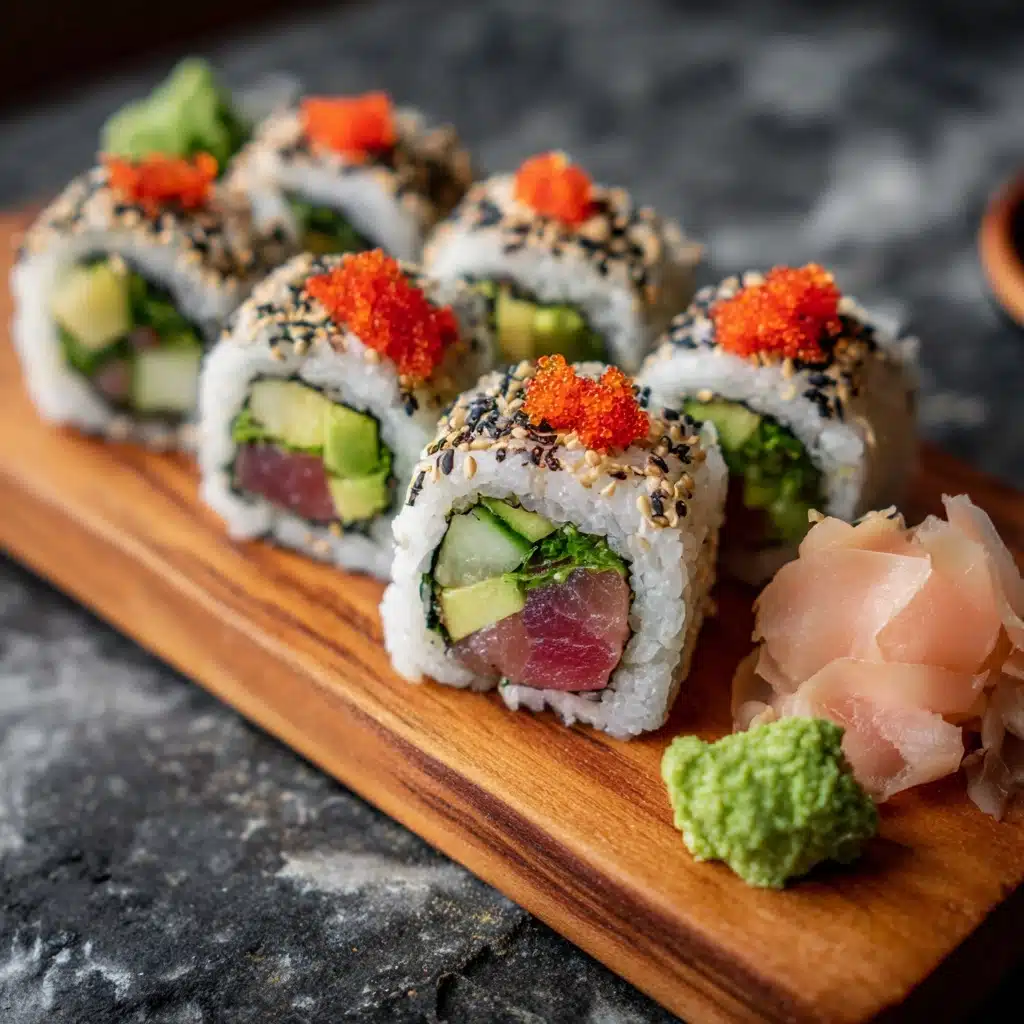 Cucumber Tuna Avocado Rolls Recipe