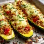 Bruschetta Quinoa Zucchini Boats Recipe