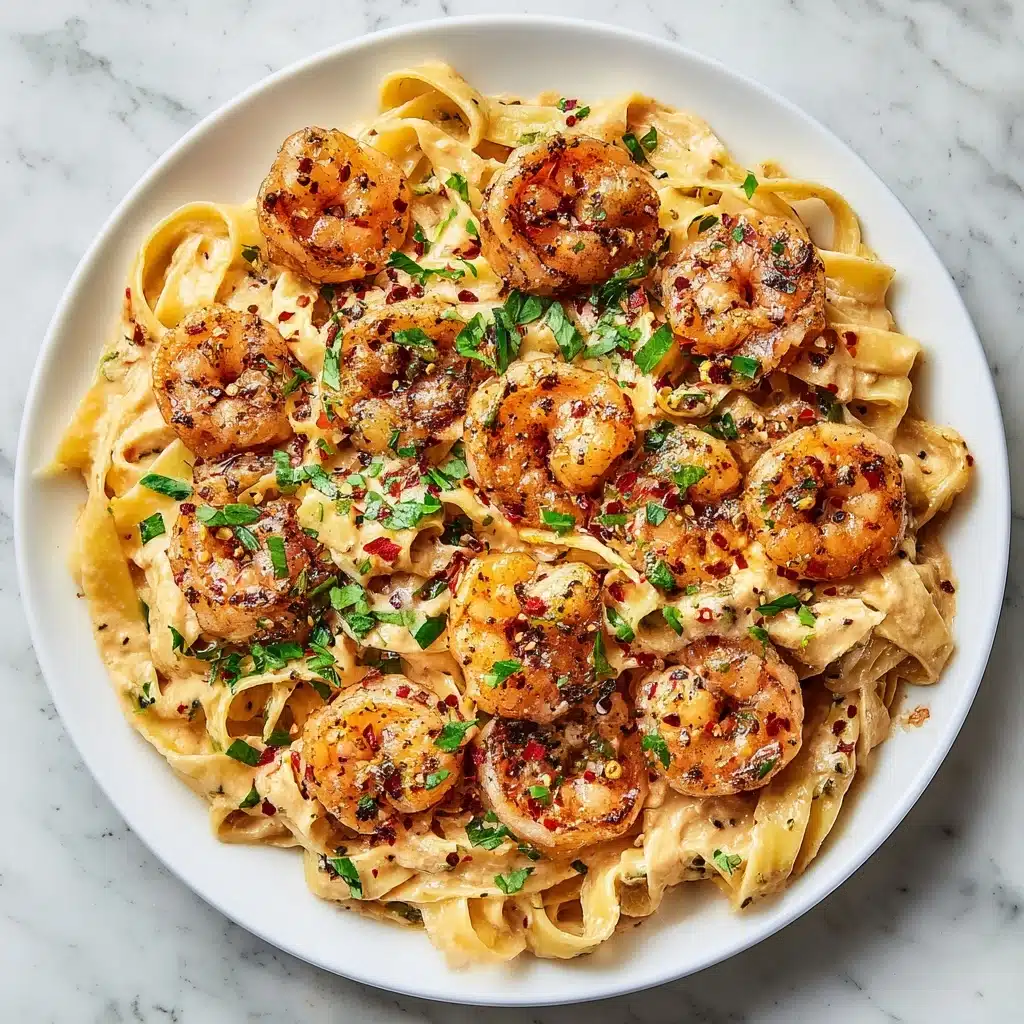 Garlic Butter Fettuccine with Shrimp Recipe