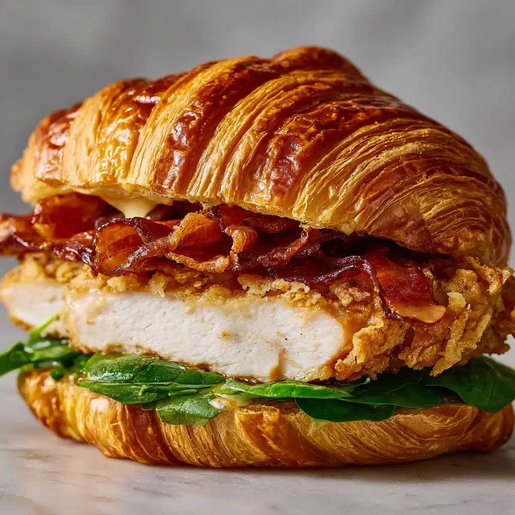 Chicken Caesar Croissant Sandwich Recipe