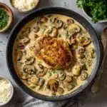 Creamy Mushroom Smothered Chicken Recipe
