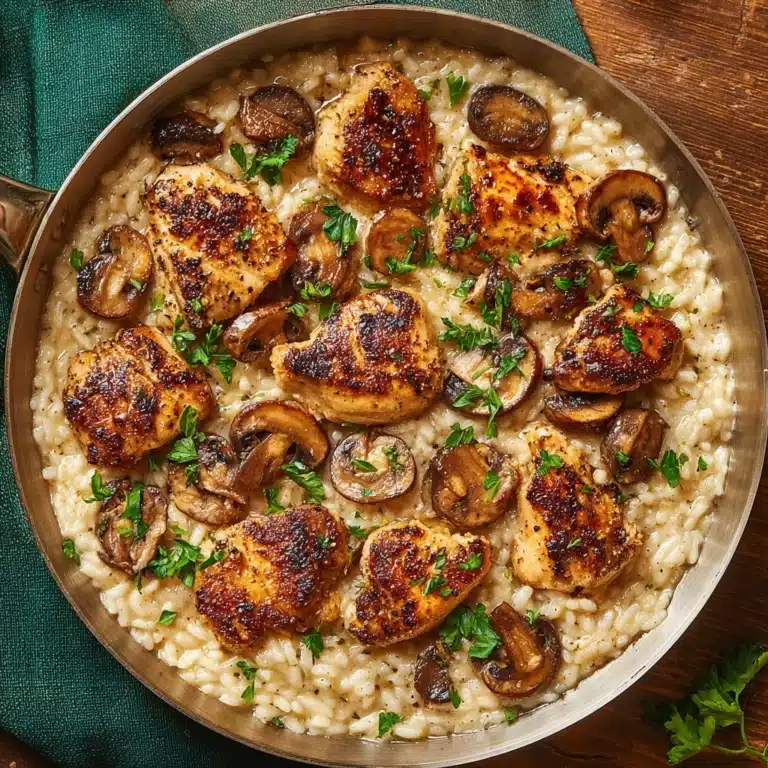 Creamy Mushroom Chicken and Rice Recipe