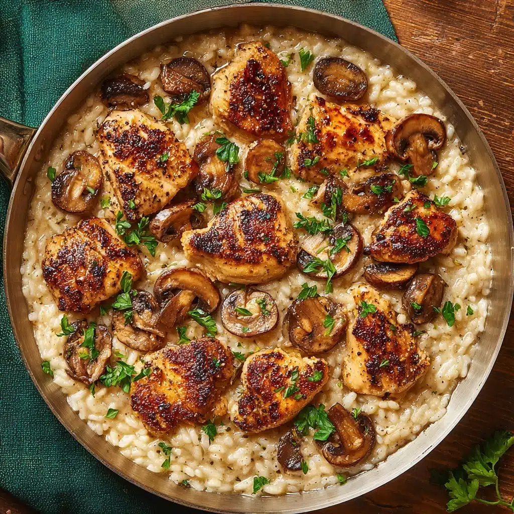 Creamy Mushroom Chicken and Rice Recipe