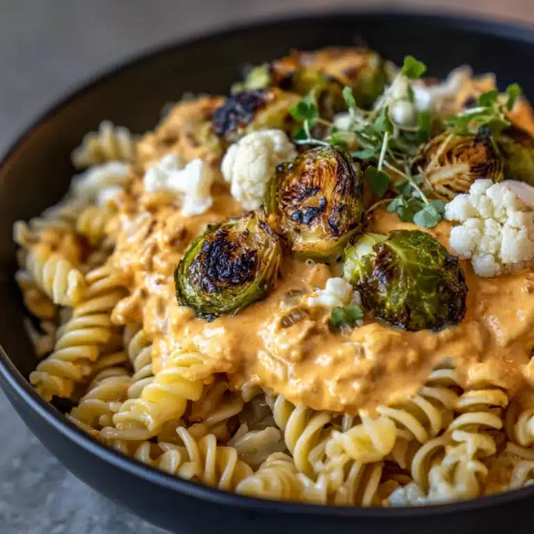 Pumpkin Mac and Cheese with Roasted Veggies Recipe