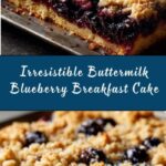 Buttermilk Blueberry Breakfast Cake Recipe