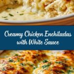 Chicken Enchiladas with Sour Cream White Sauce Recipe