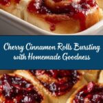 Cherry Cinnamon Rolls with Homemade Filling Recipe