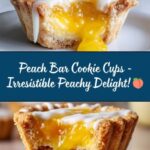 Peach Bar Cookie Cups Recipe