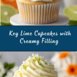 Key Lime Cupcakes Filled with Creamy Lime Frosting Recipe