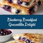 Blueberry Breakfast Quesadilla Recipe