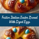 Italian Easter Bread With Dyed Eggs Recipe