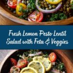 Lemon Pesto Lentil Salad Recipe