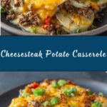 Crockpot Cheesesteak Potato Casserole Recipe