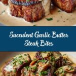 Garlic Butter Steak Bites with Parmesan Cream Sauce Recipe