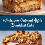 Healthy Breakfast Oatmeal Apple Cake Recipe
