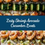 Shrimp Avocado Cucumber Boats Recipe