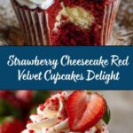 Strawberry Cheesecake Red Velvet Cupcakes Recipe