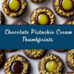 Chocolate Pistachio Cream Thumbprints Recipe