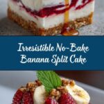 No-Bake Banana Split Cake Recipe