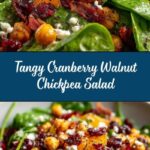 Cranberry Walnut Chickpea Salad with Orange Vinaigrette Recipe