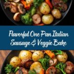 One Pan Baked Italian Sausage and Veggies Recipe