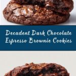Dark Chocolate Espresso Brownie Cookies Recipe