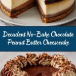 No-Bake Chocolate Peanut Butter Cheesecake Recipe