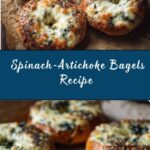 Cheesy Spinach-Artichoke Bagels Recipe